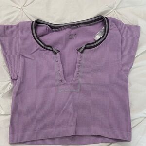 Urban Outfitters Lavender Ribbed Top